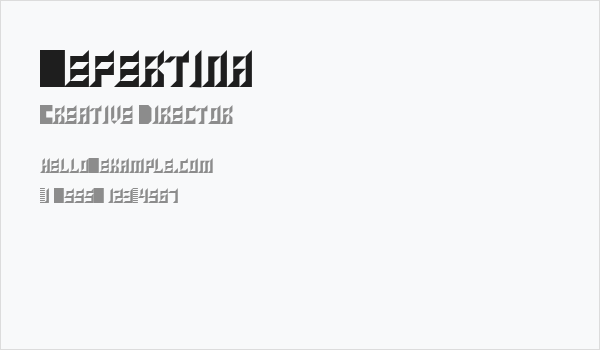 Nefertina Business Card