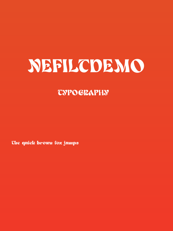 NefiltDEMO Poster