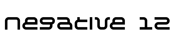 Negative 12  les polices de caractères gratuit tlcharger