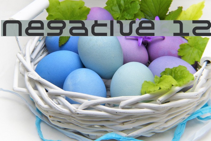 Negative 12 Шрифта examples