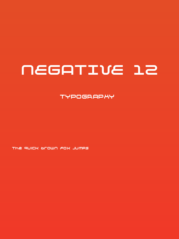 Negative 12 Poster