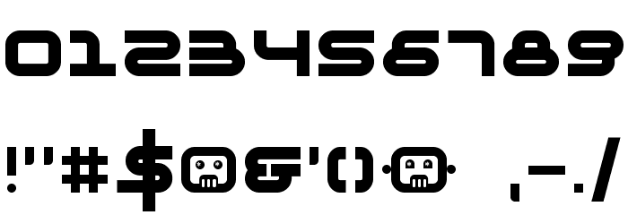 Negative 24 Font OTHER CHARS