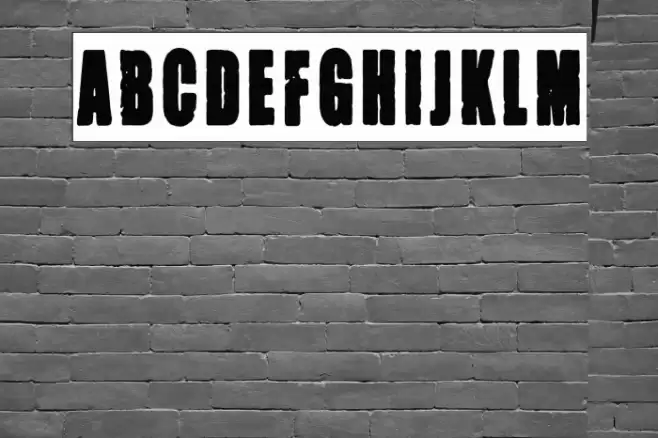 Negative Grunge Poster Font examples