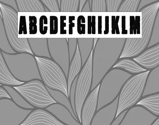 Negative Grunge Poster Font examples