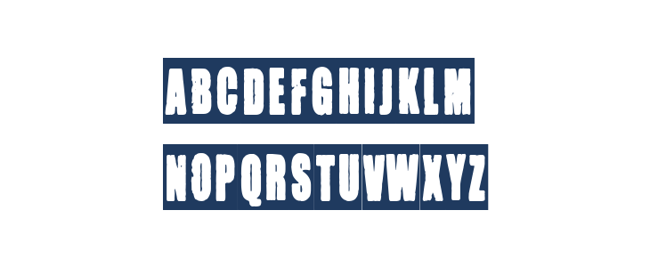 Negative Grunge Poster Lowercase