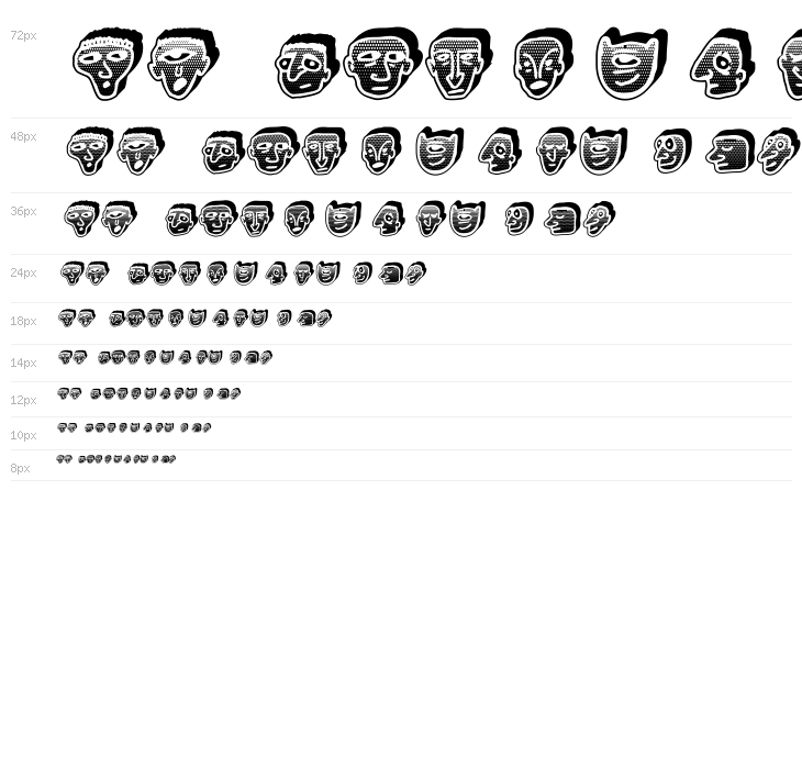 Negative Heads Regular Waterfall