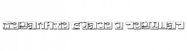 Negative Space 3D Regular  Frei Schriftart Herunterladen