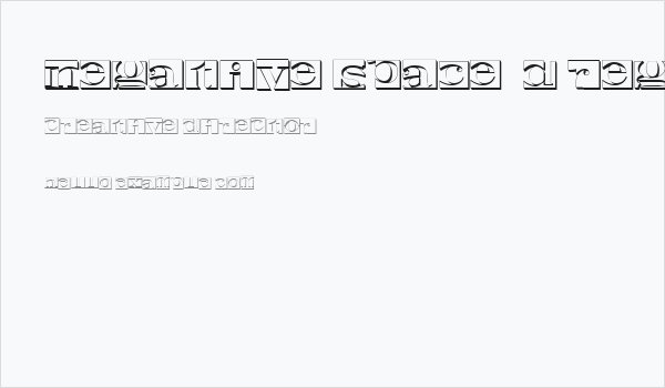 Negative Space 3D Regular Business Card