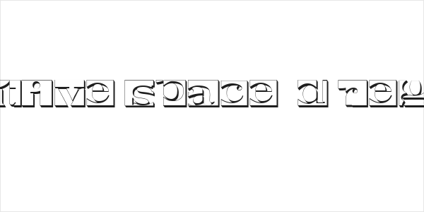 Negative Space 3D Regular Logo