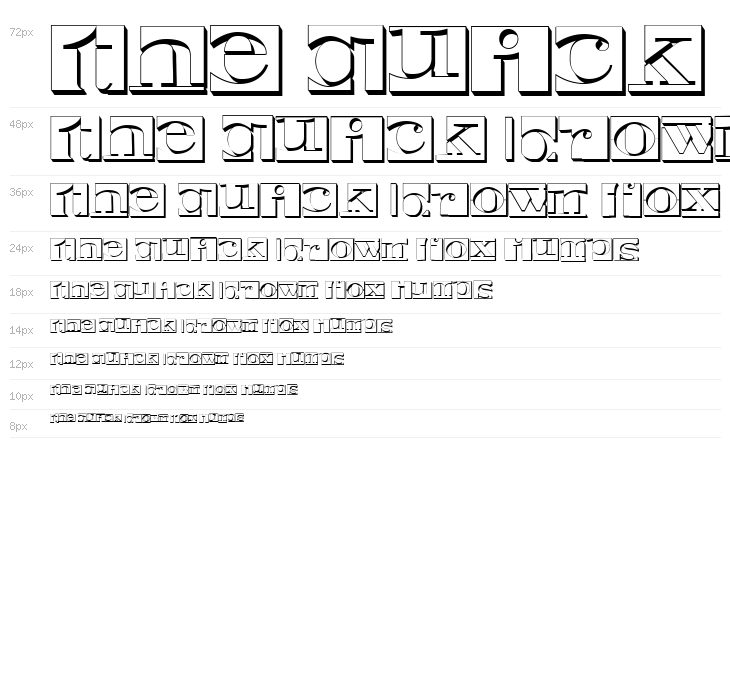 Negative Space 3D Regular Waterfall