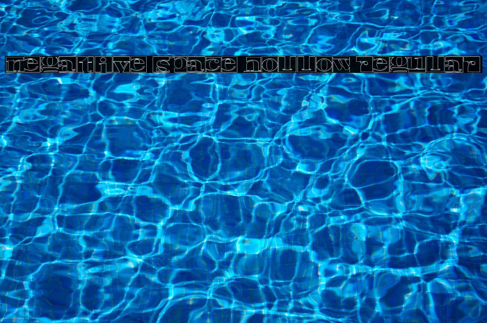 Negative Space Hollow Regular Example 2