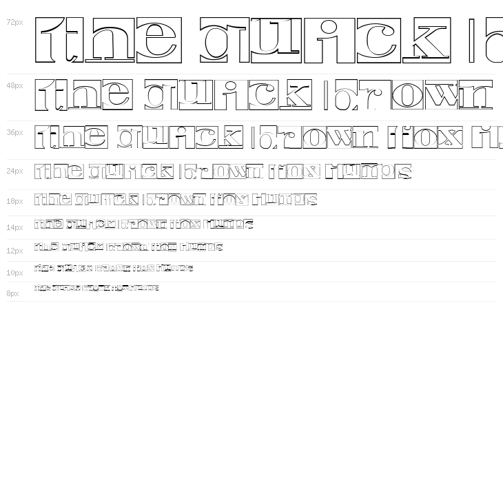 Negative Space Hollow Regular Waterfall