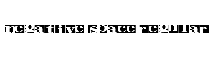Negative Space Regular  Frei Schriftart Herunterladen