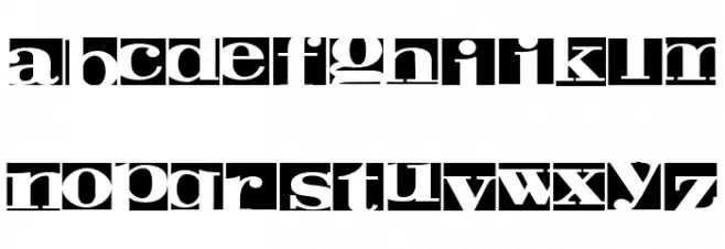 Negative Space Regular Font OTHER CHARS