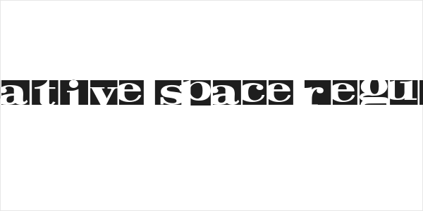 Negative Space Regular Logo