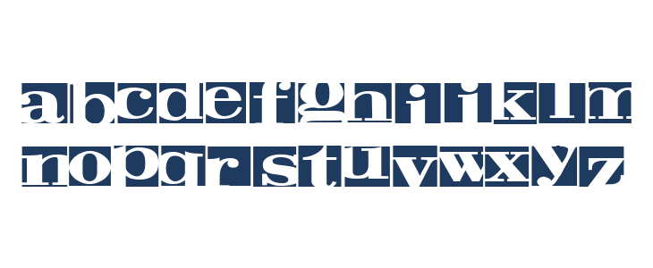 Negative Space Regular Lowercase