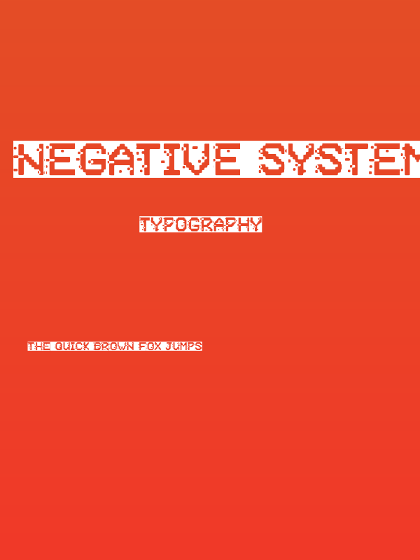 Negative System Poster
