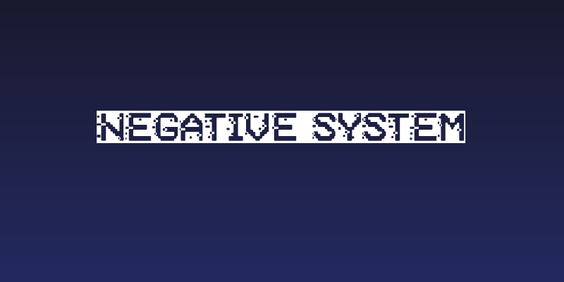 Negative System Social Header