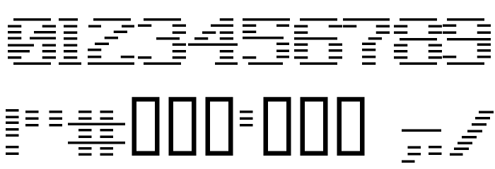 Negative Tuning Font OTHER CHARS