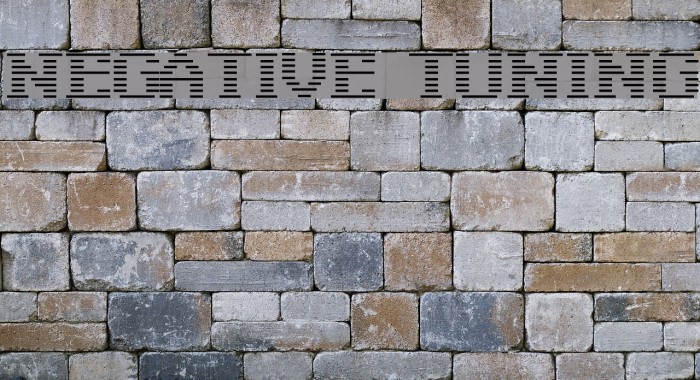 Negative Tuning Font examples