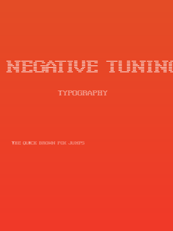 Negative Tuning Poster