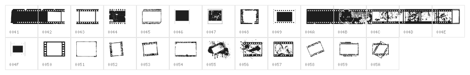 NegativeFilm Regular Character Map