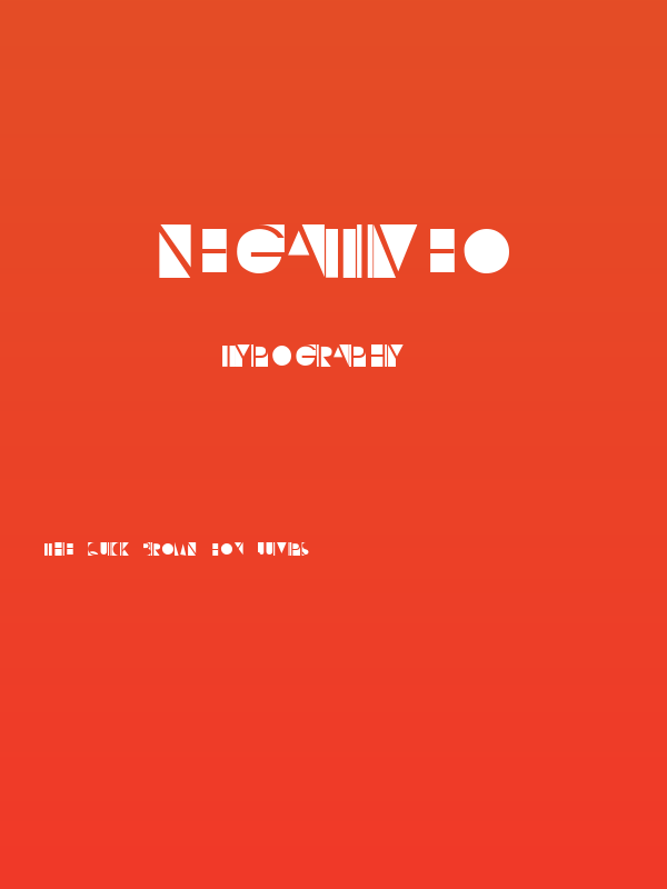 NegativeO Poster