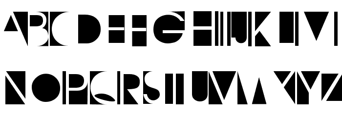 NegativeO Font LOWERCASE