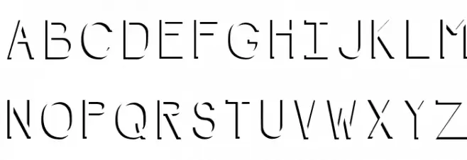 NegativeSpace Schriftart Groß