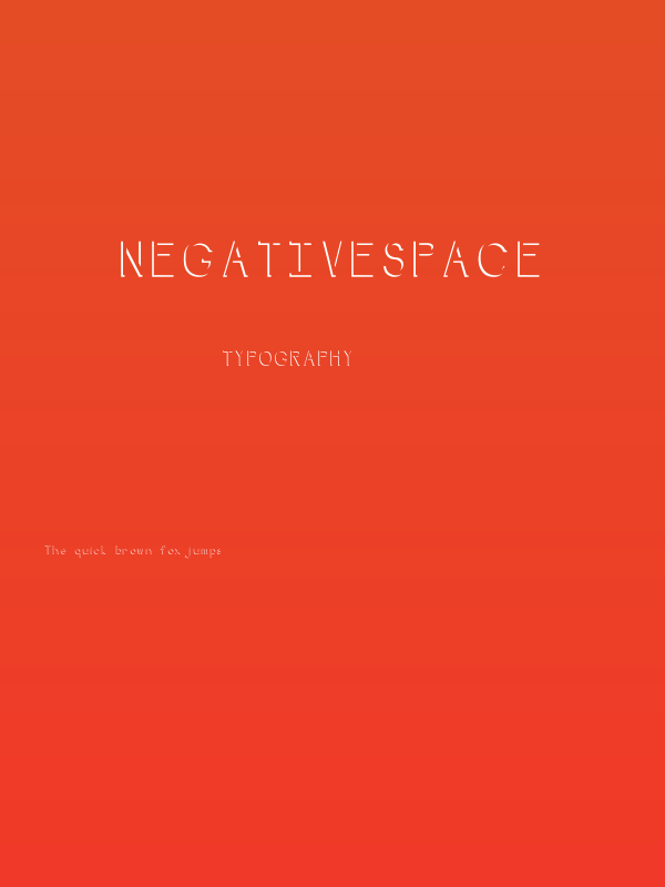 NegativeSpace Poster