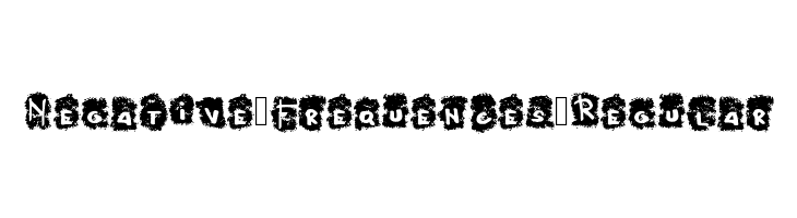 Negative_Frequences_Regular Font