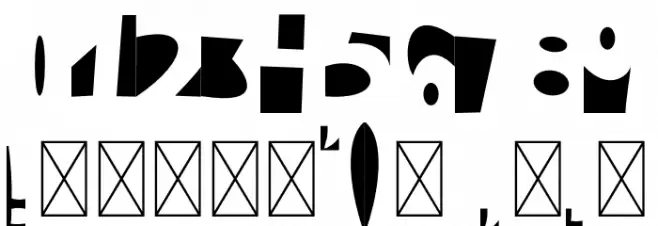 Negatively Positive Font OTHER CHARS
