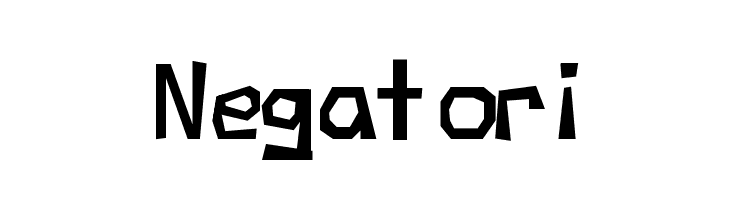 Negatori  font caratteri gratis