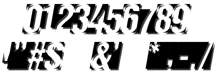 Negatron Font OTHER CHARS