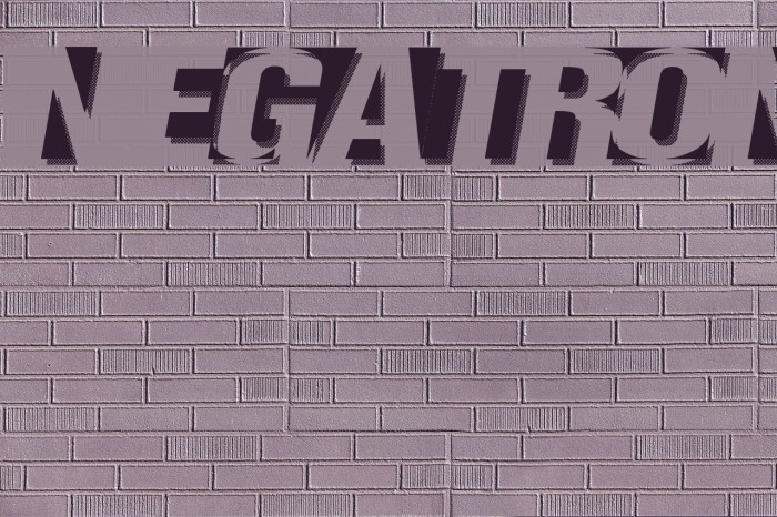 Negatron Font examples