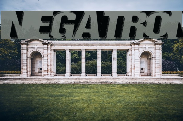 Negatron Font examples