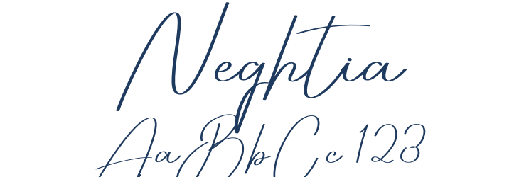 Neghtia Font Preview