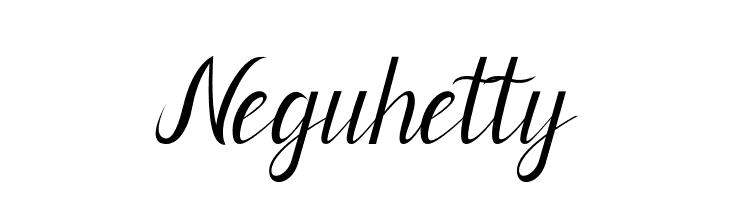 Neguhetty  Frei Schriftart Herunterladen