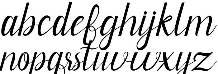 Neguhetty Font LOWERCASE