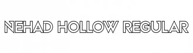 Nehad Hollow Regular  font caratteri gratis