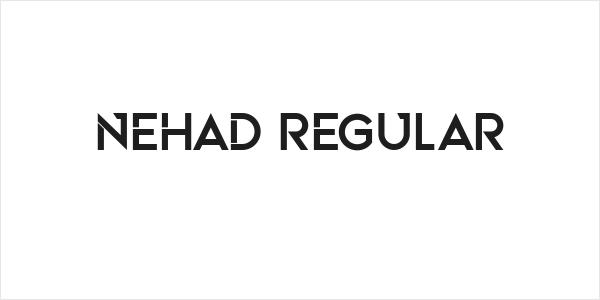 Nehad Regular Logo