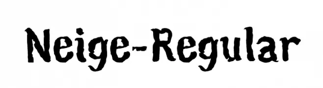 Neige-Regular  Frei Schriftart Herunterladen