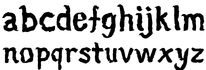 Neige-Regular Font LOWERCASE