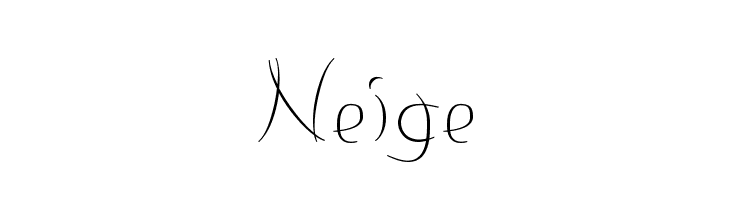 Neige Font