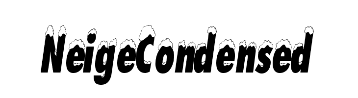 NeigeCondensed Шрифта