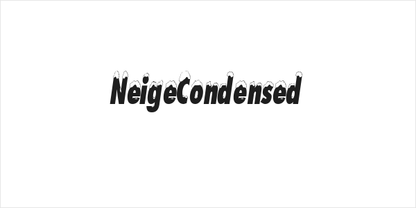 NeigeCondensed Logo