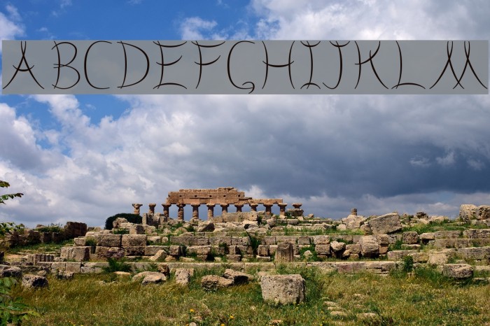 Neige Font examples