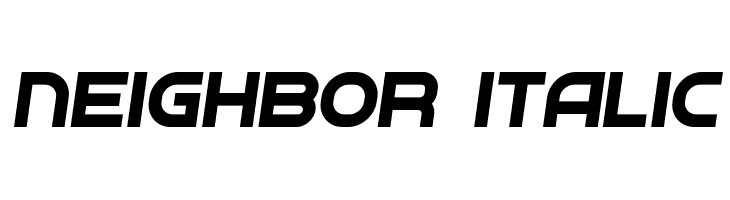 Neighbor Italic  免费字体下载
