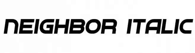 Neighbor Italic  baixar fontes gratis