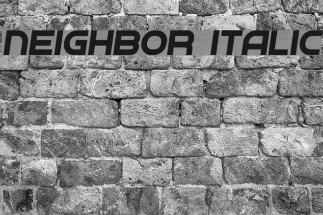 Neighbor Italic Example 1